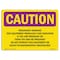 Signmission OSHA RADIATION, Pregnancy This Equipment Produces, 10in X 7in Rigid Plastic, CR-P-710-L-10153 OS-CR-P-710-L-10153 - alternate 1
